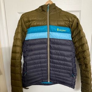 Cotopaxi Men's Fuego Down Hooded Jacket | Small | Oak/Graphite